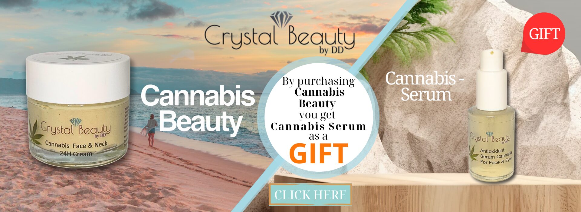 By purchasing  Cannabis Beauty  you get  Cannabis Serum as a GIFT